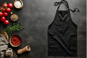 Apron mockup background. Generate Ai, a Person Photo by Ylivdesign