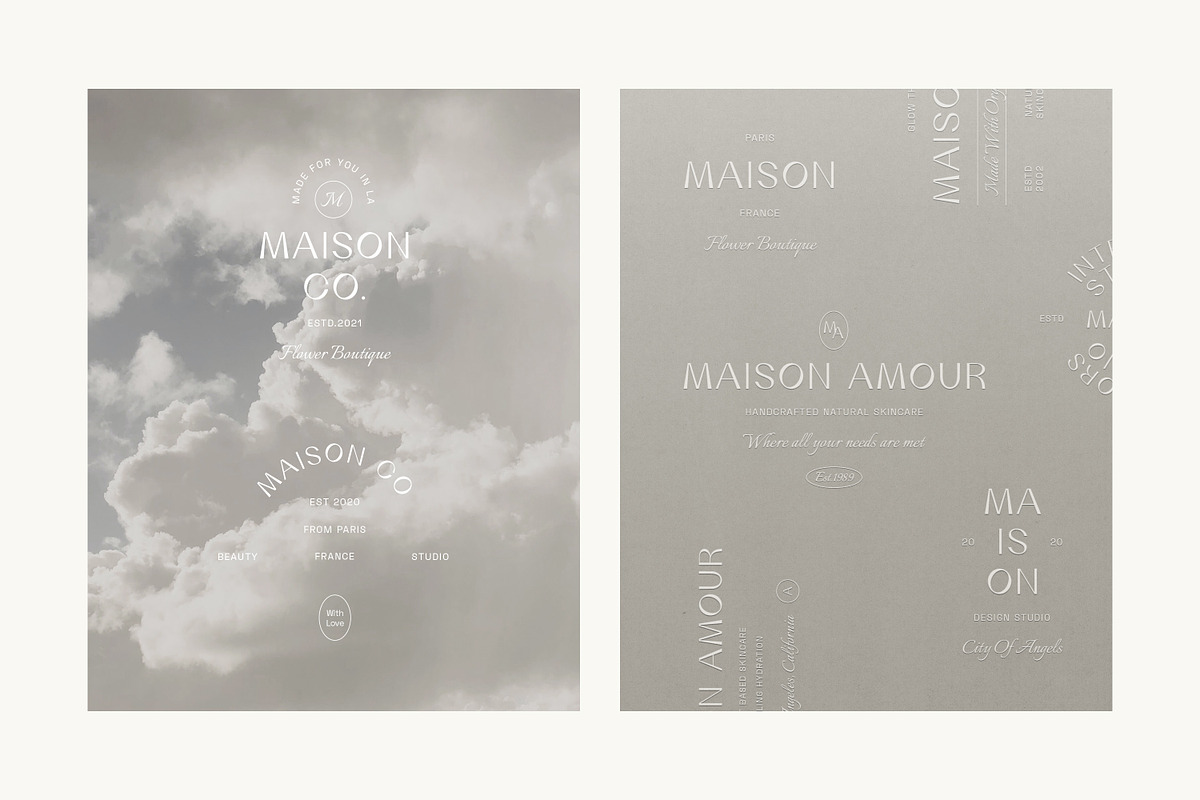 Maison Minimal Logo Kit Ai Eps Psd, a Branding & Logo Template by Feel This (Photo 13 of 13)