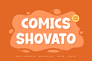 Comics Shovato - Round Font, a Sans Serif Font by Iqsiart Studio (Thumbnail 1 of 6)