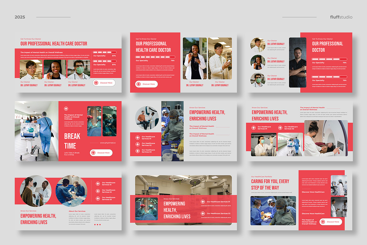 Medical Healthcare Keynote Template, a Presentation Template by fluffstudio (Photo 3 of 4)