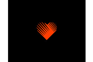 Creative heart minimalistic logotype, an Object Illustration by Bureau