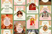Indian Wedding Instagram Templates, a Social Media Template by Supanium Studio (Thumbnail 1 of 5)