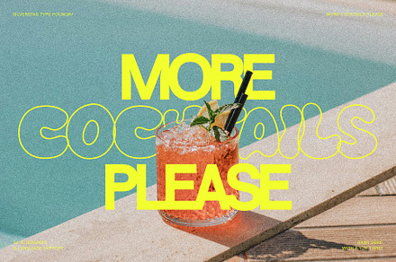 More Cocktails Please Y2K Funky Font, a Sans Serif Font by SilverStag Type Foundry