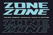 Racing Sunday, a Sans Serif Font by ahweproject (Thumbnail 6 of 9)
