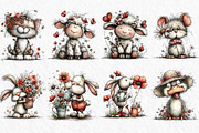 Whimsical Spring Clipart, an Illustration by Watercolor design (Thumbnail 3 of 6)