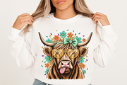 Valentine Day Highland Cow,Valentine, an Illustration by designcity5 (Thumbnail 2 of 9)