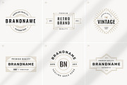 24 retro logotype templates, a Branding & Logo Template by MaryArt (Thumbnail 5 of 7)