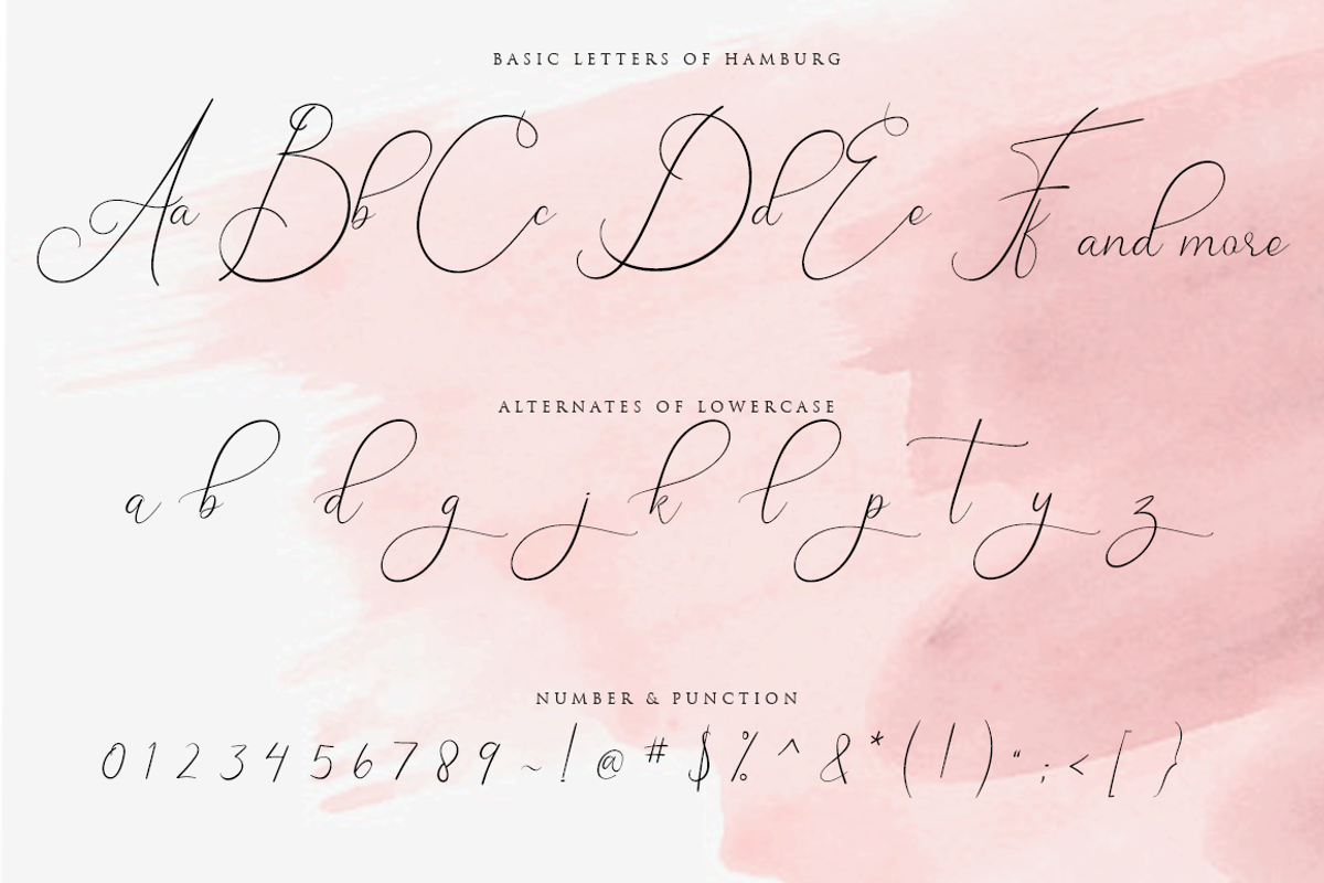 Hamburg Love Font Pretty preview 6