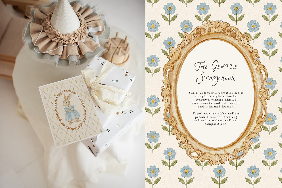 The Gentle Storybook Vintage Prints, a Background Graphic by Muse Artist (Photo 3 of 26)