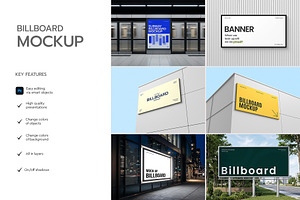 Street Billboard Mockup Bundle, an Advertising Mockup by graphypix