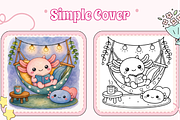 Cozy Axolotl Moments Cute & Comfy, an Animal Illustration by Design Zone (Thumbnail 2 of 4)