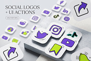 Social Media UI Icon EPS Bundle, a Technology Illustration by NH graphic (Thumbnail 3 of 3)