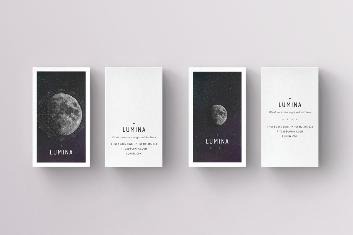 LUMINA Business Card Template, a Business Card Template by 46&2 Collective (Photo 8 of 10)
