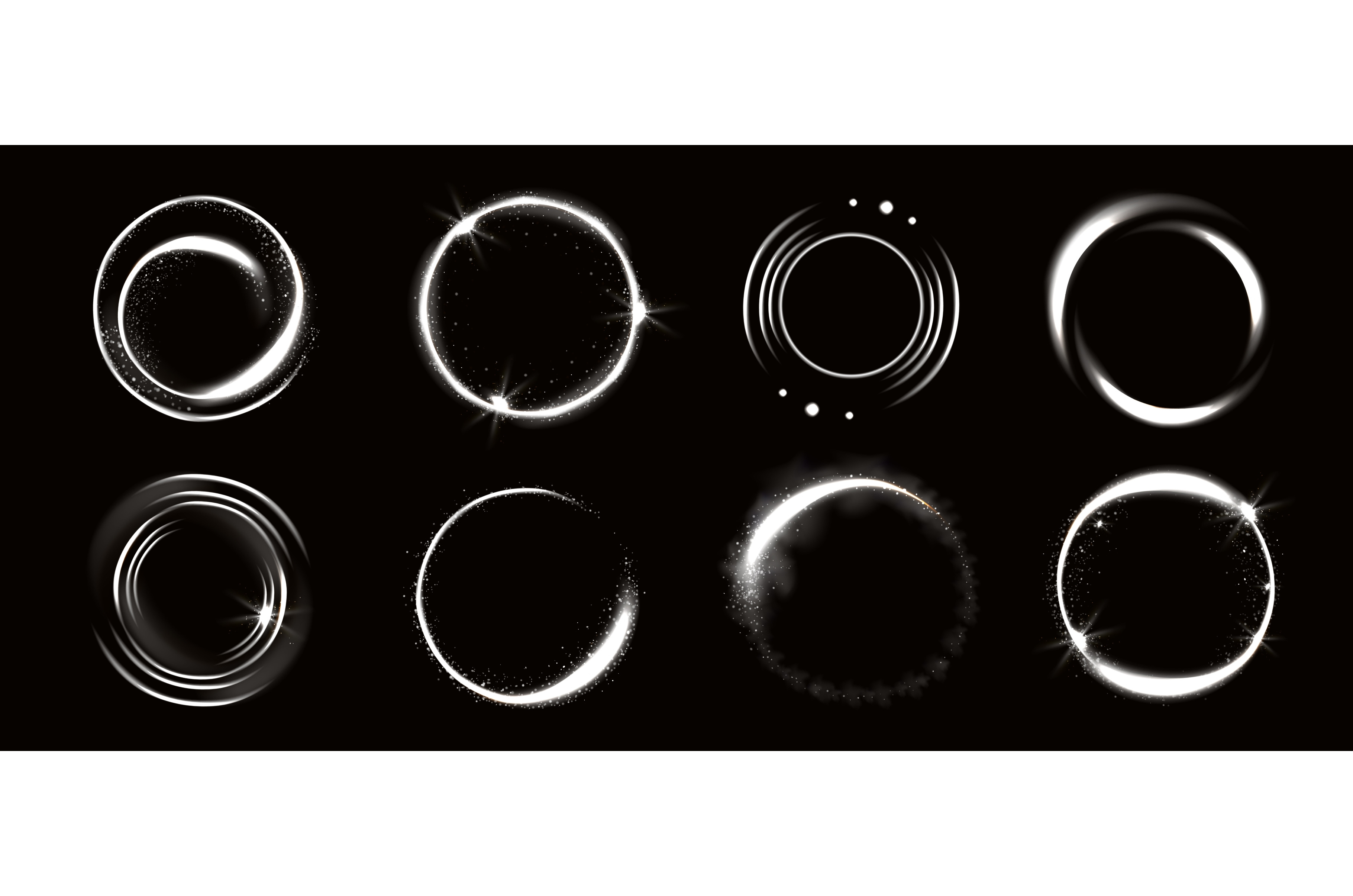 Light circles with sparkles, magic, a Texture Graphic by art PVP - market