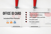 Office ID Card Template, a Card Template by NasirGrfx (Thumbnail 1 of 6)