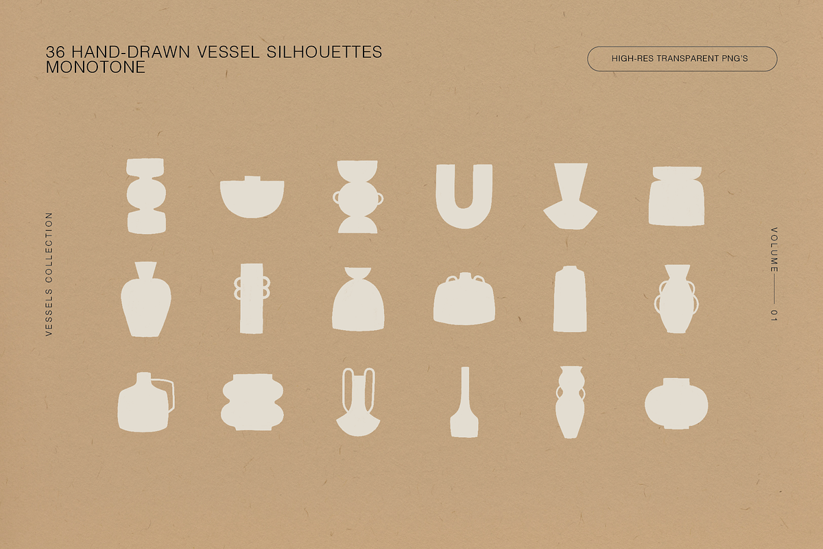 Ceramic Vessel & Vase Silhouettes, an Object Illustration by Wide Eyes (Photo 6 of 13)