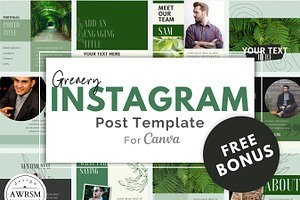 Green Instagram Canva Beauty