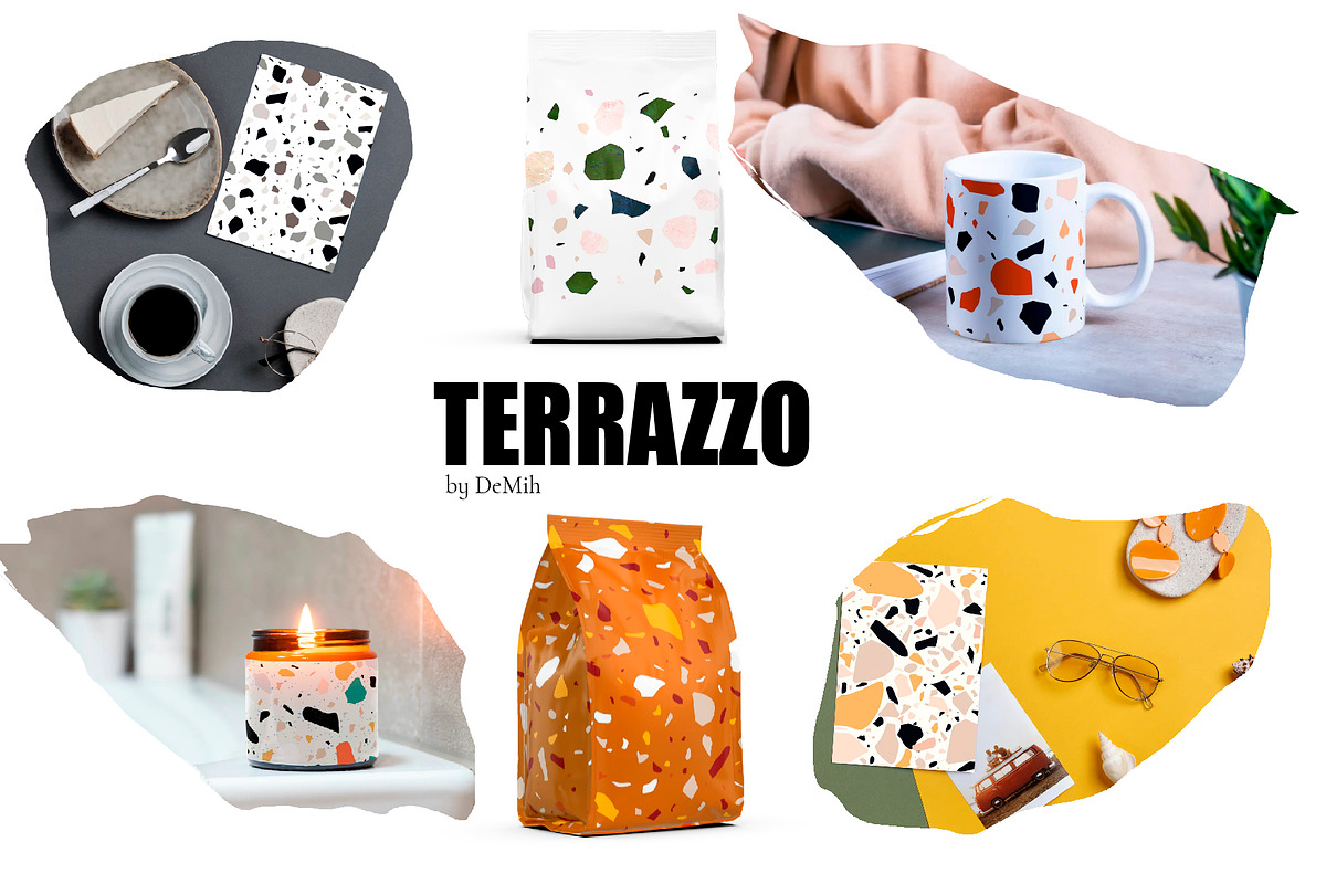 Terrazzo Collection of 14 patterns., a Pattern Graphic by DeMih (Photo 6 of 7)