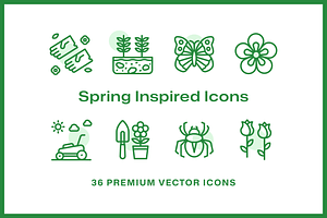 36 Spring Garden Icons