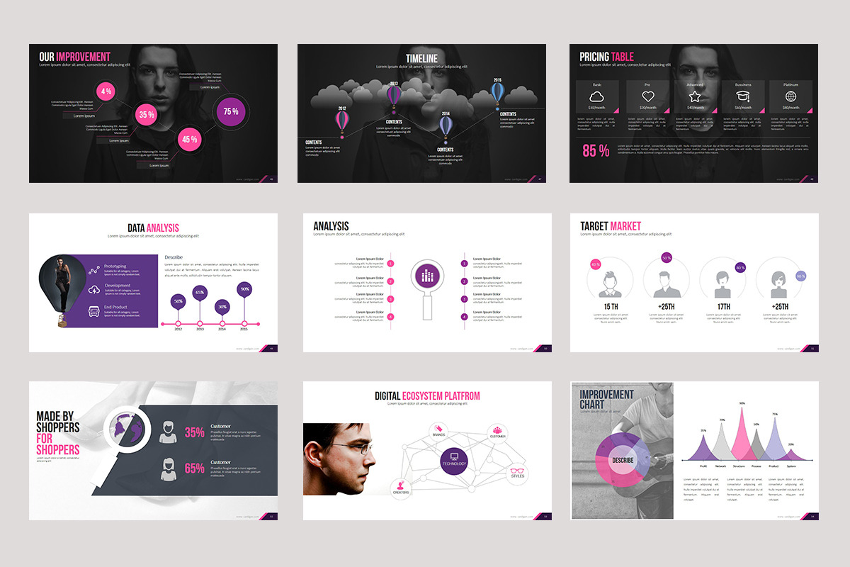 Fashion Keynote template, a Presentation Template by Stock Shape (Photo 7 of 12)