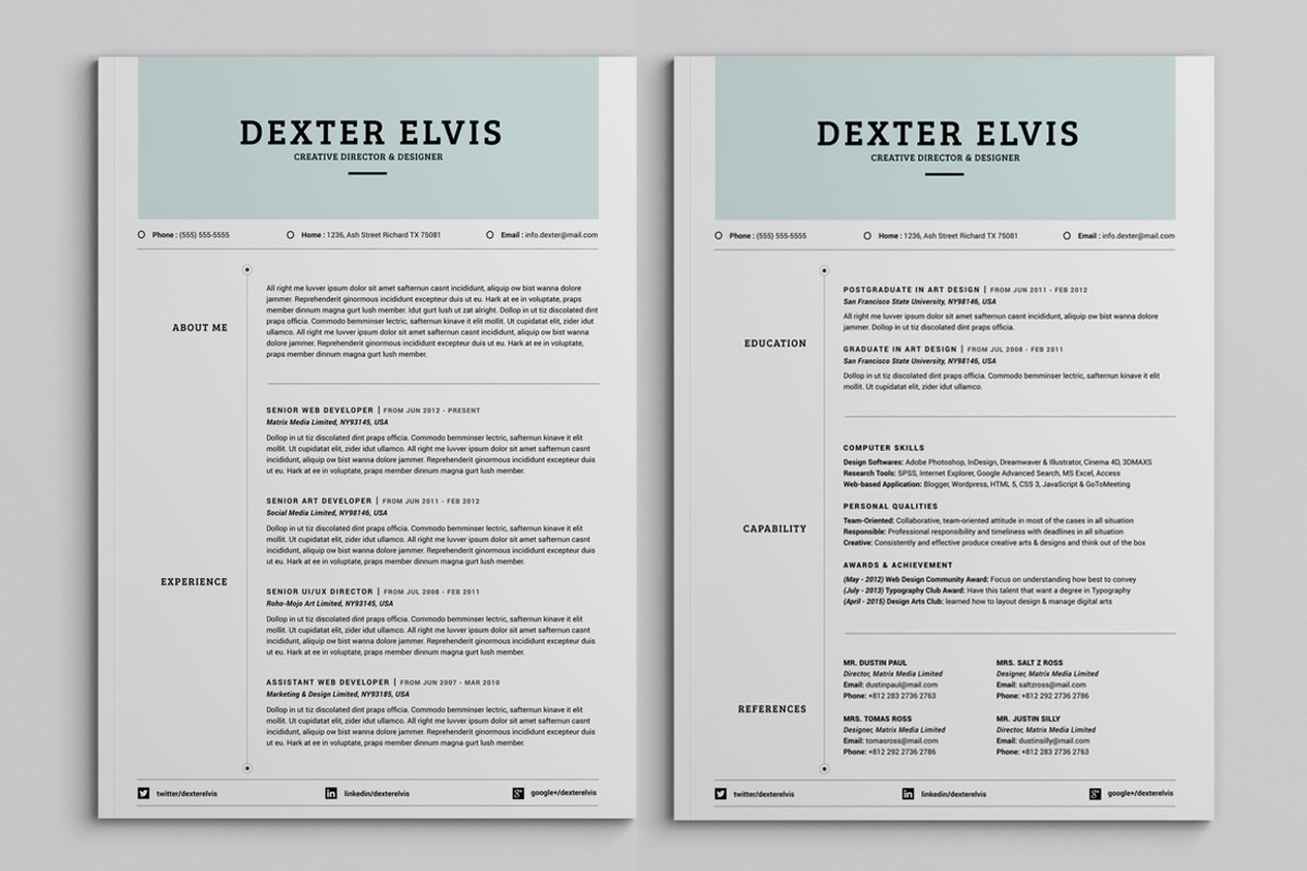 Best Sellers 2 Pages Powerful Resume, a Resume Template by SNIPESCIENTIST (Photo 2 of 7)