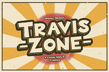 Travis Zone - Playful Display Font