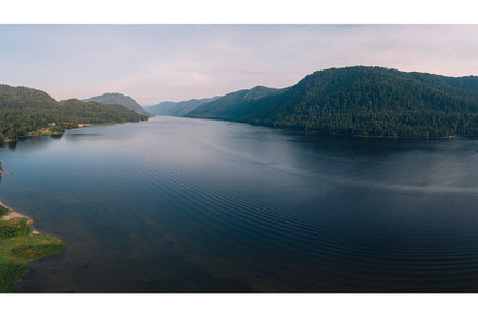 Lake Teletskoye in Altai Mountains