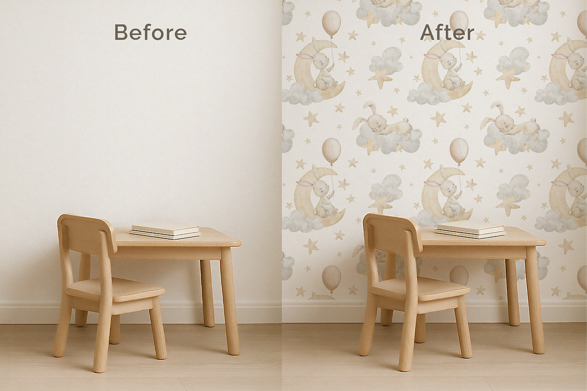 Kids Room Mockup PSD. Wall, Textile, a Product Mockup by Alisles (Photo 8 of 12)
