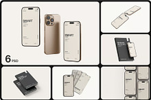 Phone With Book Mockup by  in Mockups