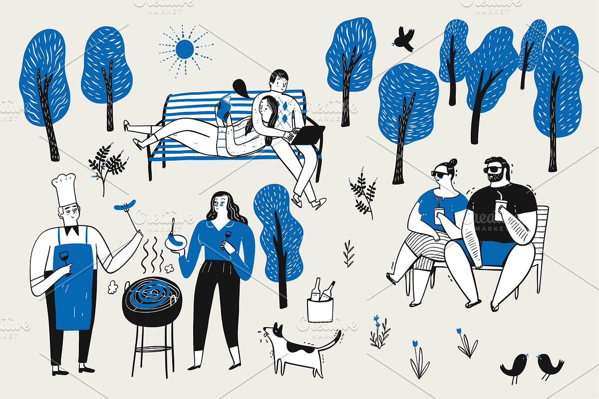 Relaxation moments, a Person Illustration by Huza Studio (Photo 11 of 13)