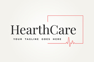 heartbeat symbol line art icon logo, a Branding & Logo Template by Blazybone
