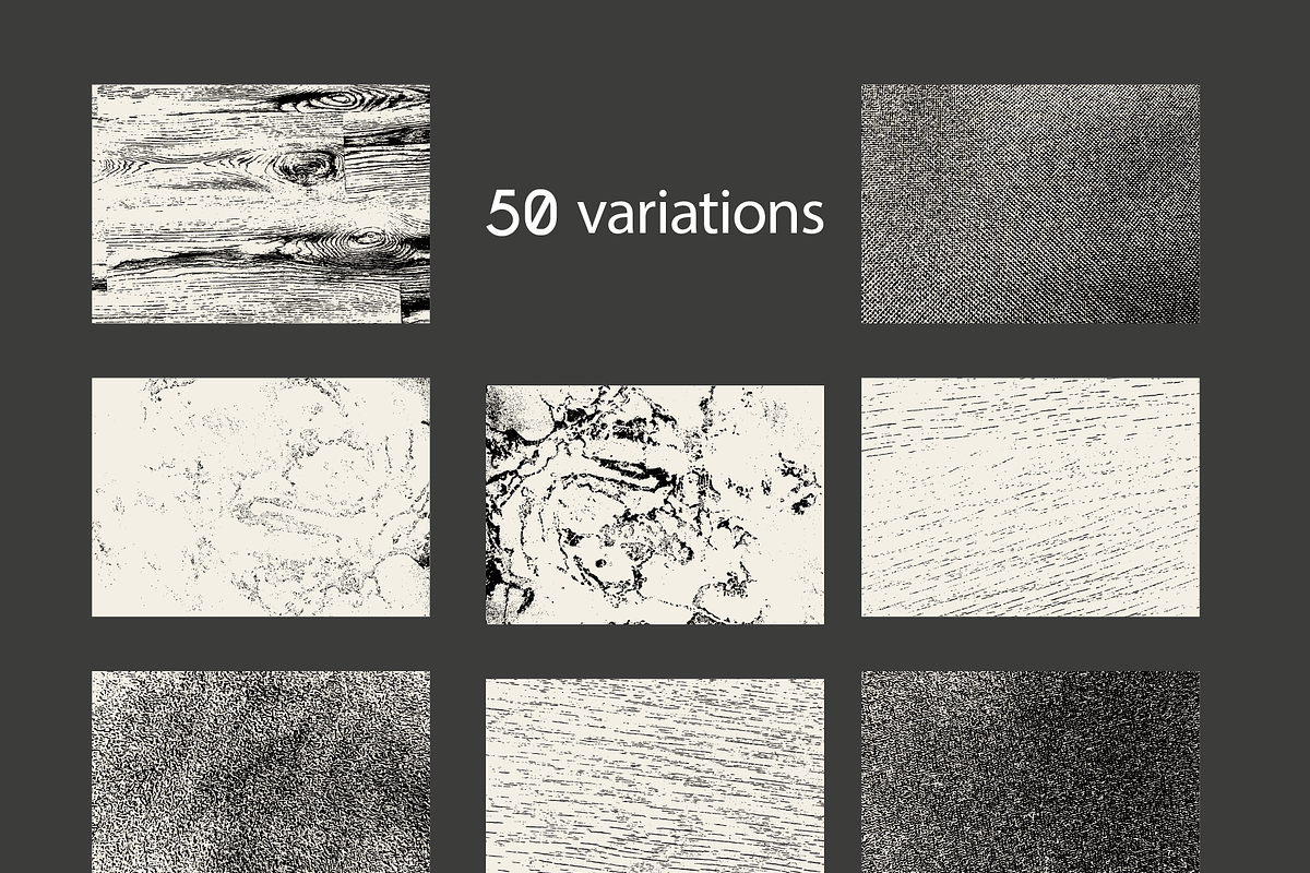 50 various grunge textures, a Texture Graphic by pixelwerk (Photo 2 of 3)