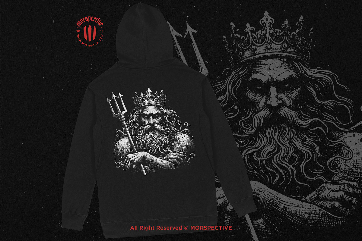 10 Bundle Dark Art King Neptune Sea, an Illustration by Morspective (Photo 4 of 7)