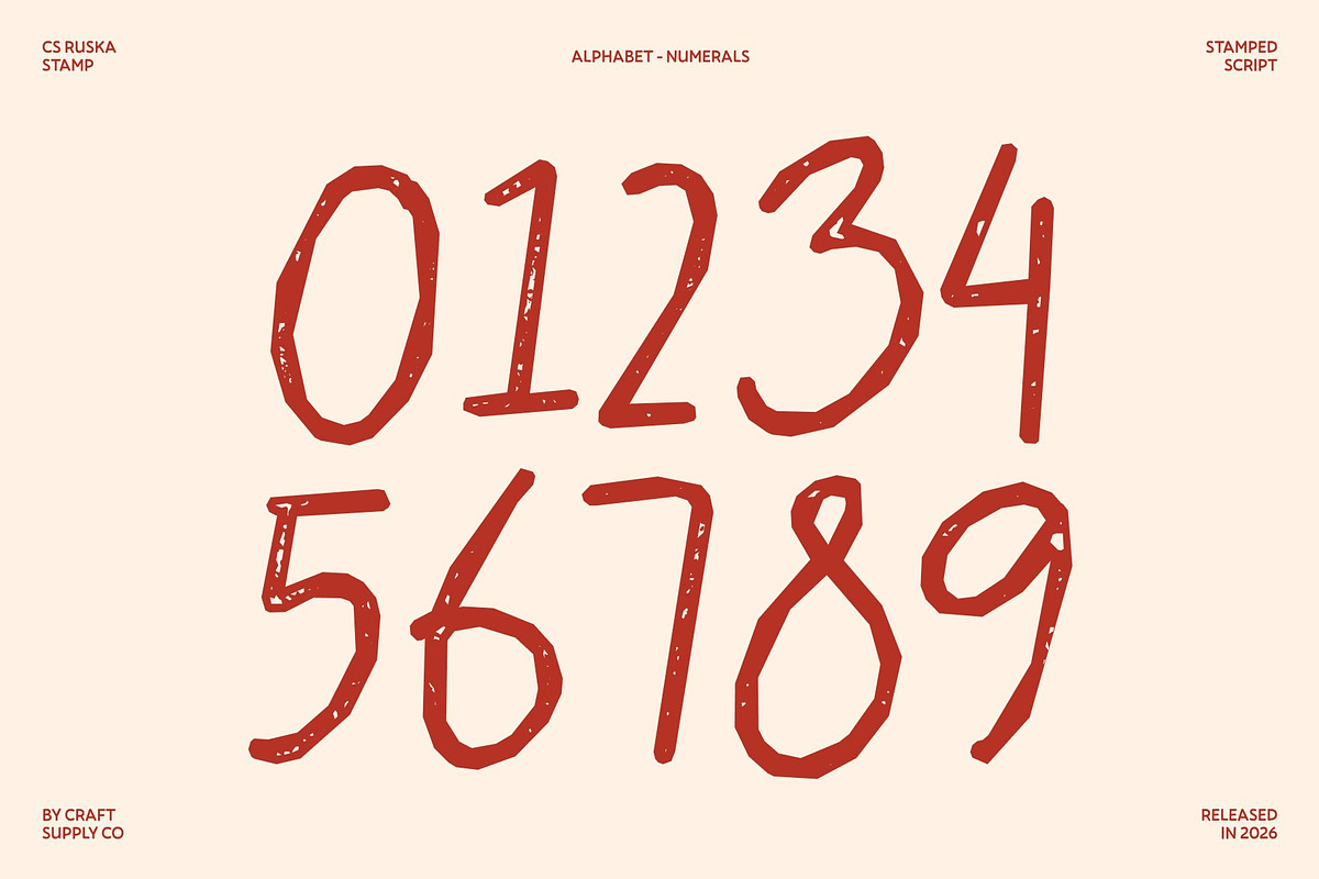 CS Ruska Stamp, a Script Font by Craft Supply Co. (Photo 6 of 8)
