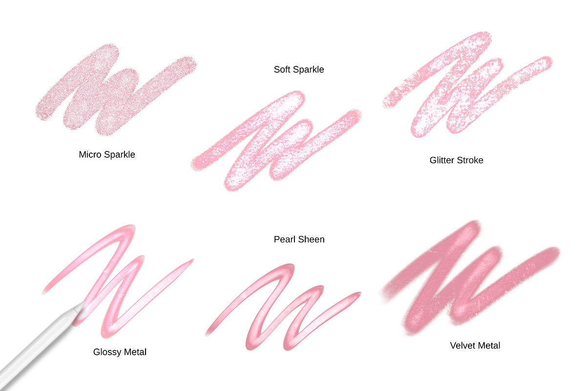 Procreate Metallic Brushes, a Brush Add-On by HopeArtIllustration (Photo 6 of 6)