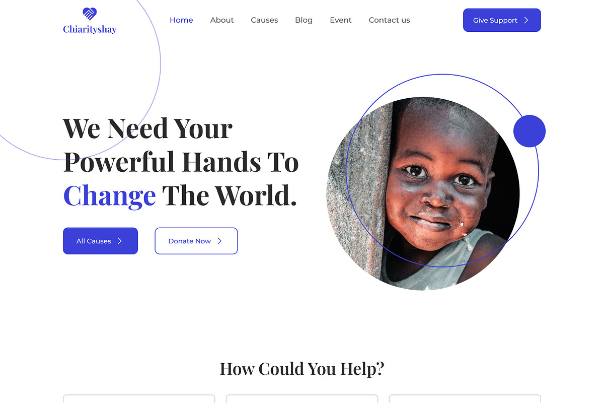 Helping Hands for Humanity Volunteer, an UI Kit Template by skshihabulislam (Photo 1 of 7)