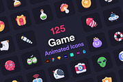 125 Game Animated Icons, a Duotone Icon by Vectors Market (Thumbnail 1 of 7)