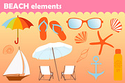 Beach set, an Object Graphic by Orangepencil (Thumbnail 2 of 6)