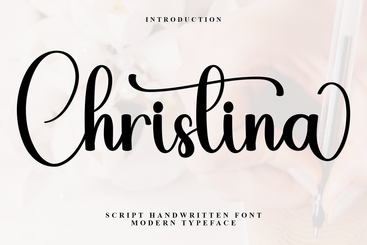 Christina, a Handwritten Font by InermediaSTUDIO (Photo 1 of 8)