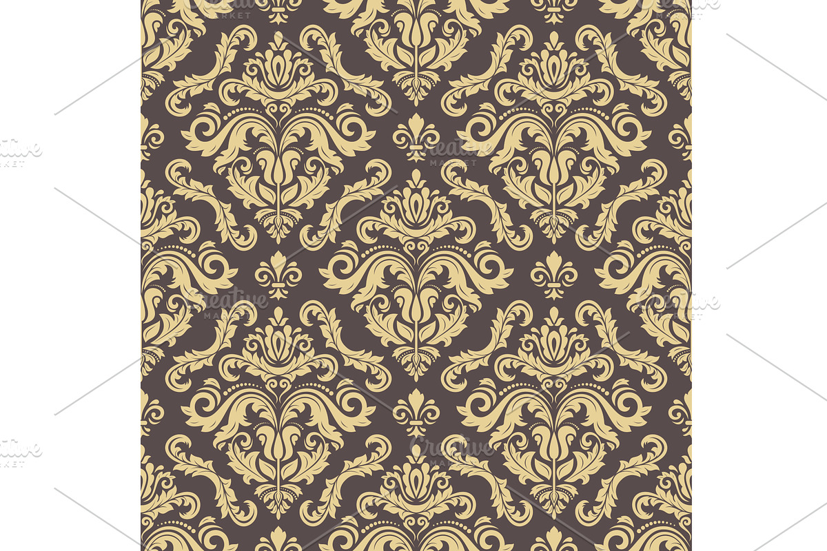 Orient Damask Seamless Background, a Pattern Graphic by FineArtStudio (Photo 1 of 3)