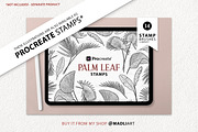Palm Leaves Vector Line Art Set, an Illustration by MadliArt (Thumbnail 4 of 4)