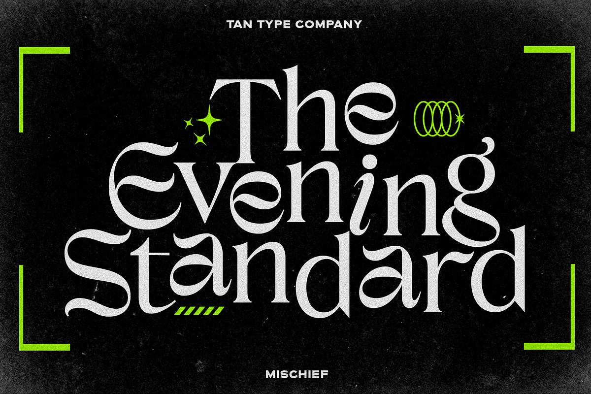 TAN - MISCHIEF, a Font by TanType (Photo 4 of 11)