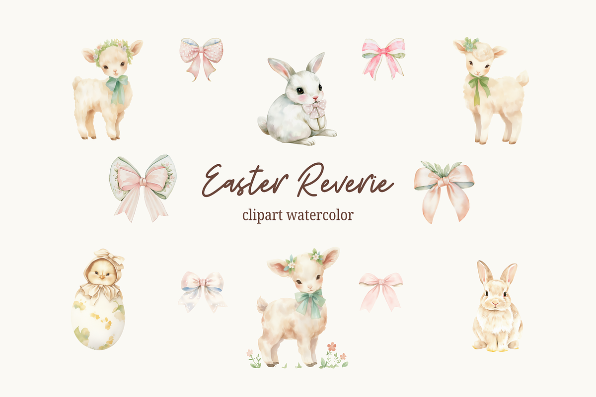 EASTER WATERCOLOR COLLECTION, an Object Graphic by Ann Creative (Photo 6 of 10)