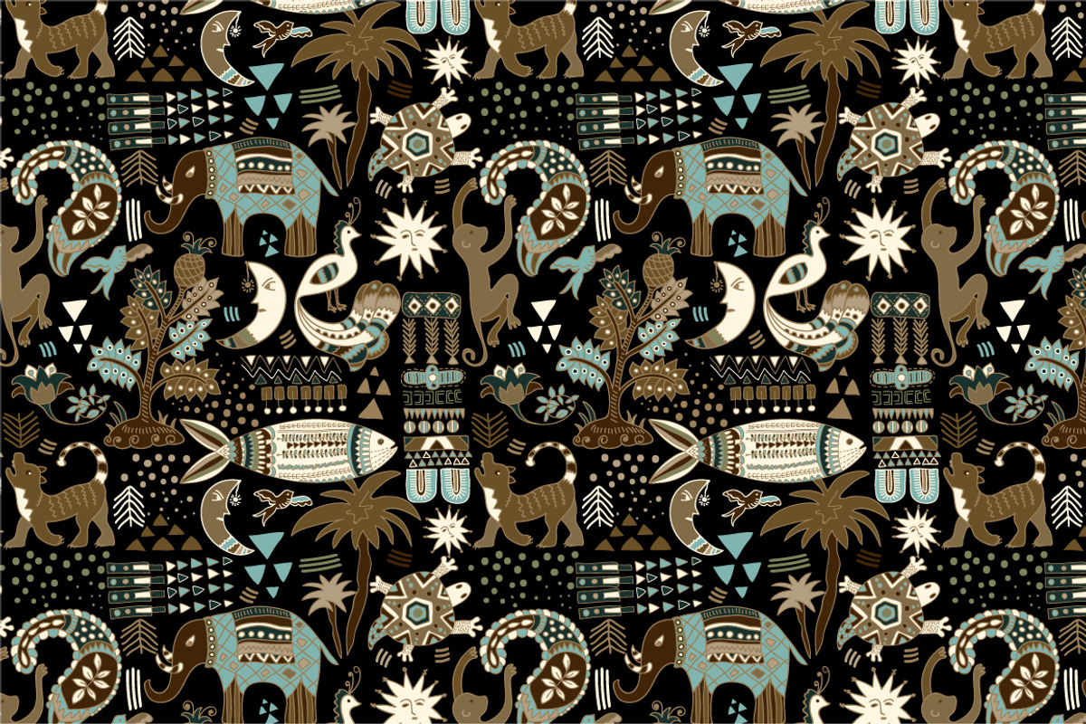 6 Abstract Nature Patterns, a Pattern Graphic by Sunny_Lion
