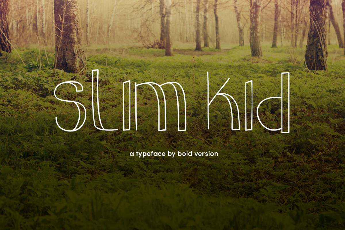 slim kid typeface preview 3