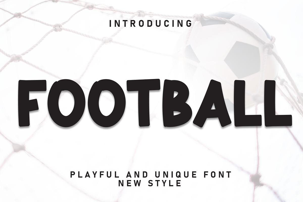Football | Script Font, a Script Font by Scratchones (Photo 1 of 8)