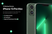 Top 12 iPhone 13 Pro Max Mockups, an iPhone Mockup by 360 Mockups (Thumbnail 2 of 7)