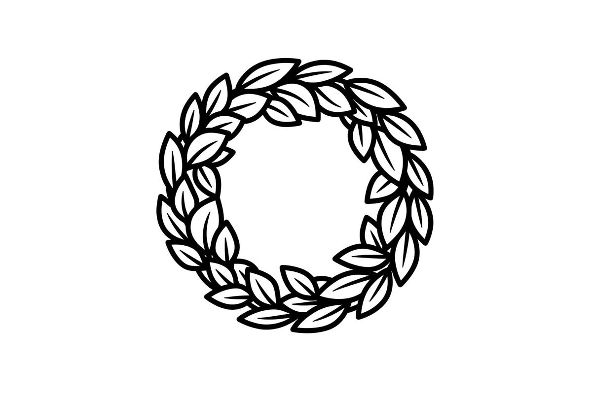 Leaf Laurel Wreath Frame Bundle, an Illustration by Gaye Art (Photo 27 of 51)