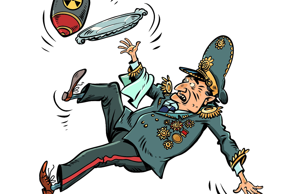 Slipping on a banana peel. A, a Person Illustration by rogistok (Photo 2 of 3)
