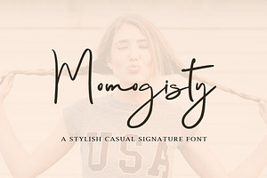 Momogisty - Signature Font